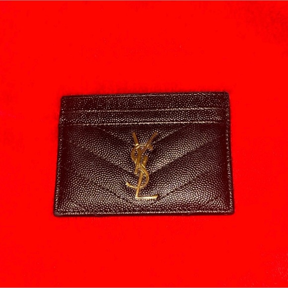 Yves Saint Laurent Black Card Holder
